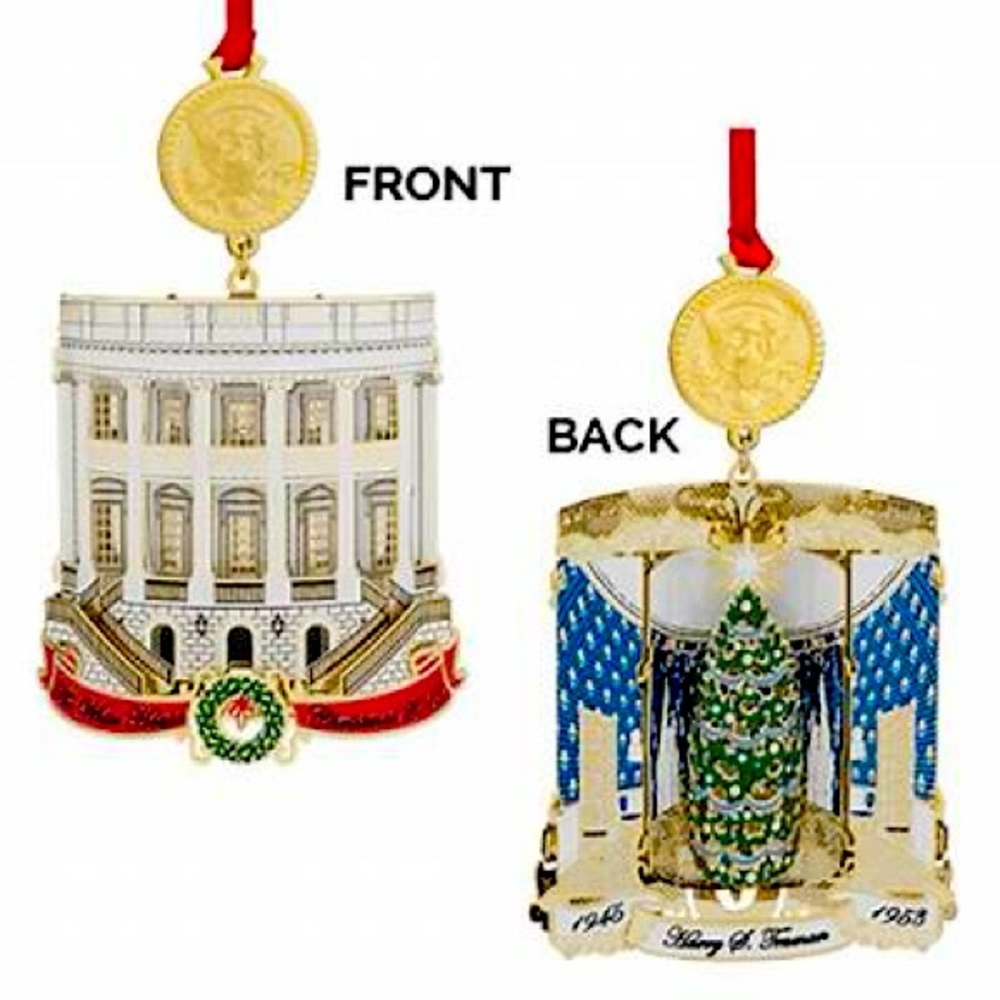 24k gold plated The White House Historical Association Christmas ornament. 2018